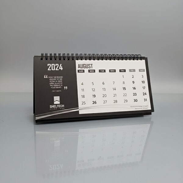 Custom printed desk calendars and monthly planners for the current year